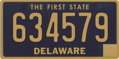 DE license plate 634579