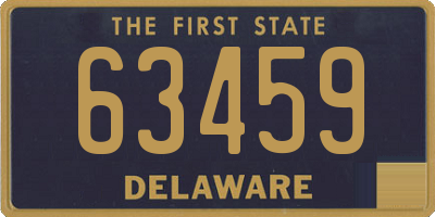 DE license plate 63459