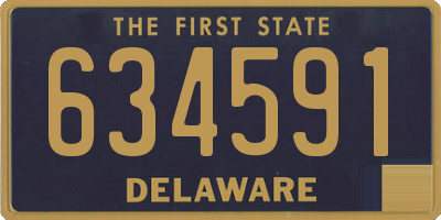 DE license plate 634591