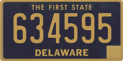 DE license plate 634595