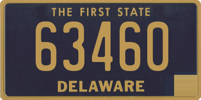 DE license plate 63460