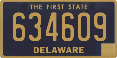 DE license plate 634609