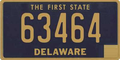 DE license plate 63464