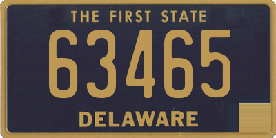 DE license plate 63465