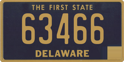 DE license plate 63466