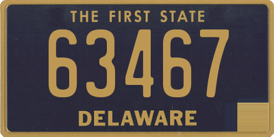 DE license plate 63467