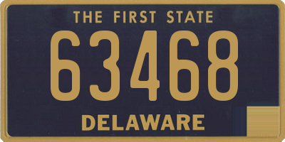 DE license plate 63468