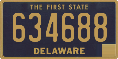 DE license plate 634688