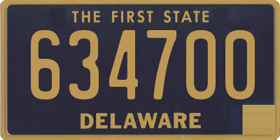 DE license plate 634700