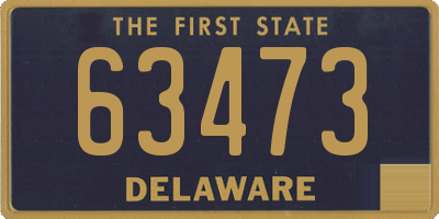 DE license plate 63473
