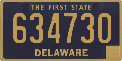DE license plate 634730