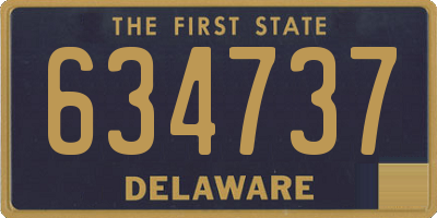 DE license plate 634737
