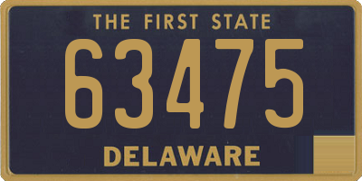 DE license plate 63475