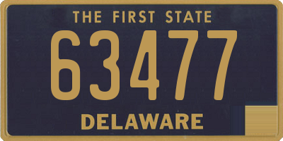 DE license plate 63477