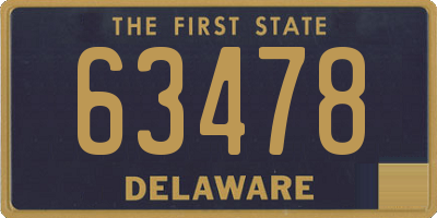 DE license plate 63478
