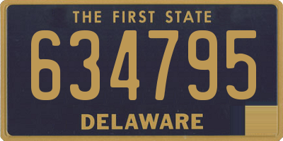 DE license plate 634795