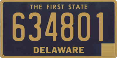 DE license plate 634801
