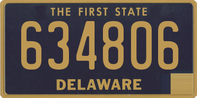 DE license plate 634806