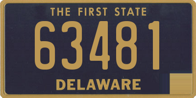 DE license plate 63481
