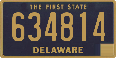 DE license plate 634814