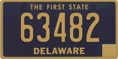 DE license plate 63482