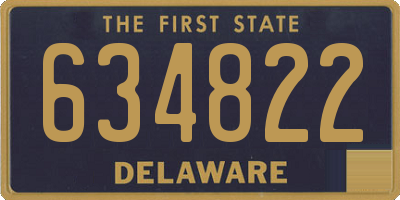 DE license plate 634822