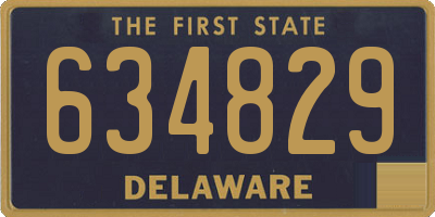 DE license plate 634829