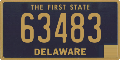 DE license plate 63483