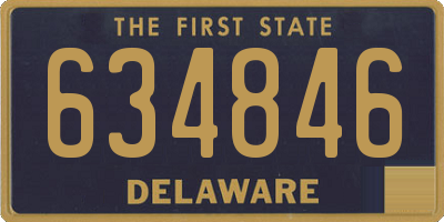 DE license plate 634846
