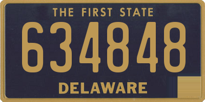 DE license plate 634848