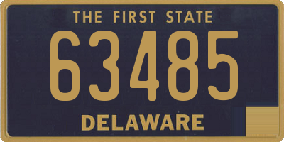DE license plate 63485