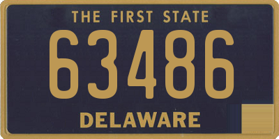 DE license plate 63486