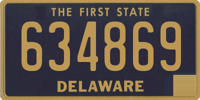 DE license plate 634869