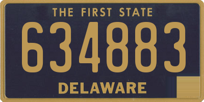 DE license plate 634883