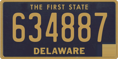 DE license plate 634887