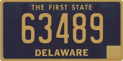DE license plate 63489