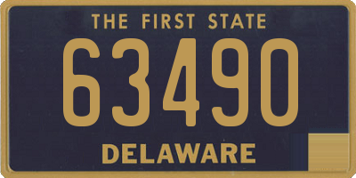 DE license plate 63490