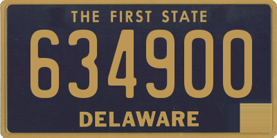 DE license plate 634900