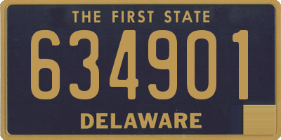 DE license plate 634901