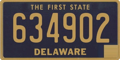 DE license plate 634902