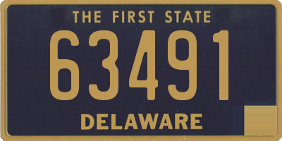 DE license plate 63491
