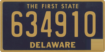 DE license plate 634910