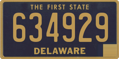 DE license plate 634929