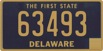 DE license plate 63493