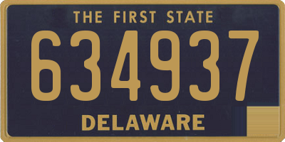 DE license plate 634937