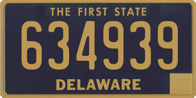 DE license plate 634939