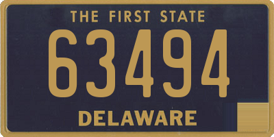 DE license plate 63494