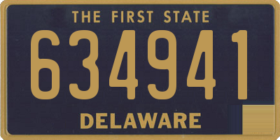 DE license plate 634941
