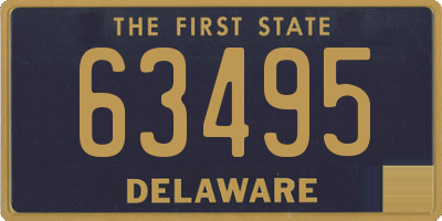 DE license plate 63495