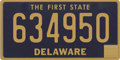 DE license plate 634950